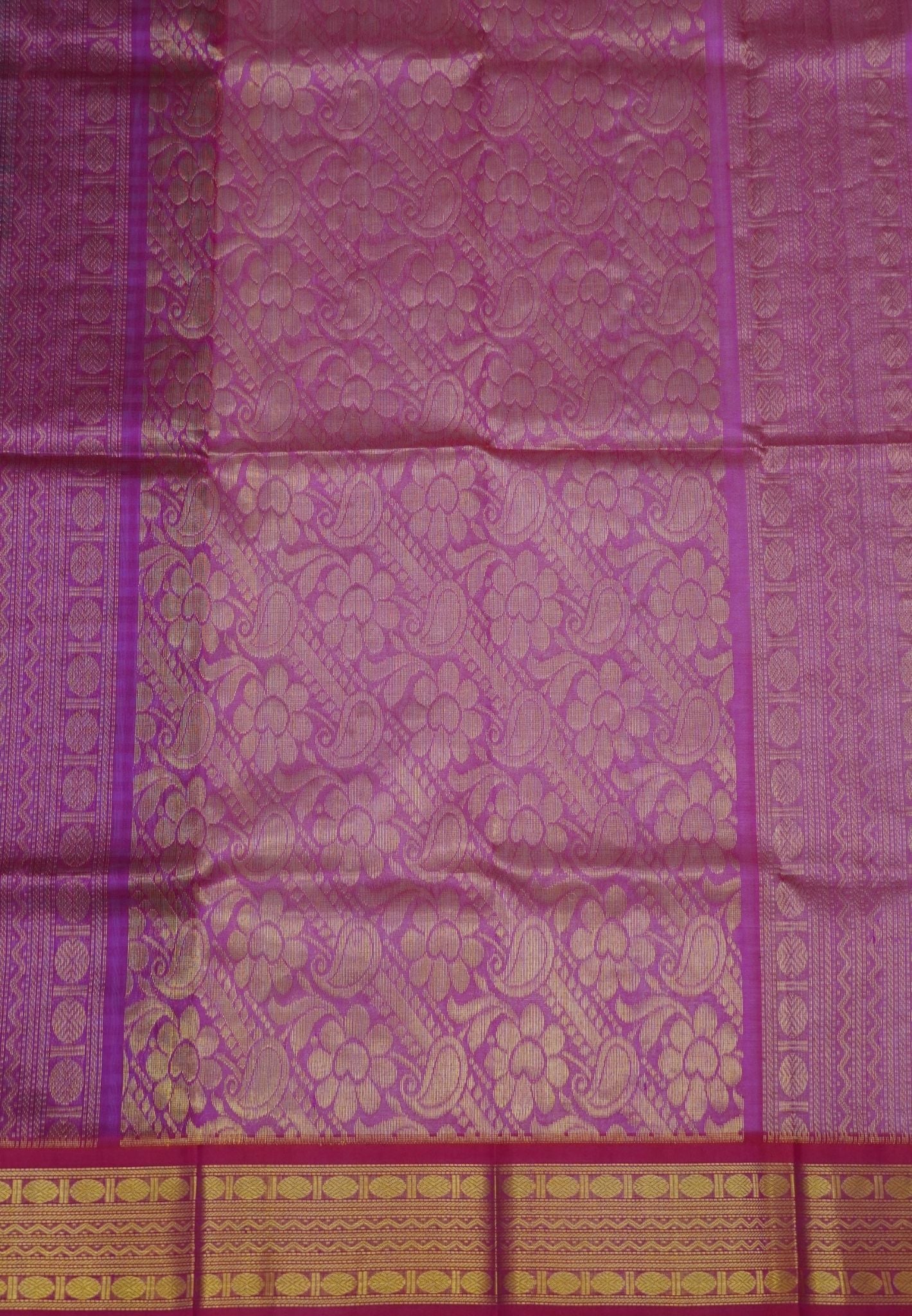 Pure Silk Cotton Saree- Palum Pazhamum Small Checks