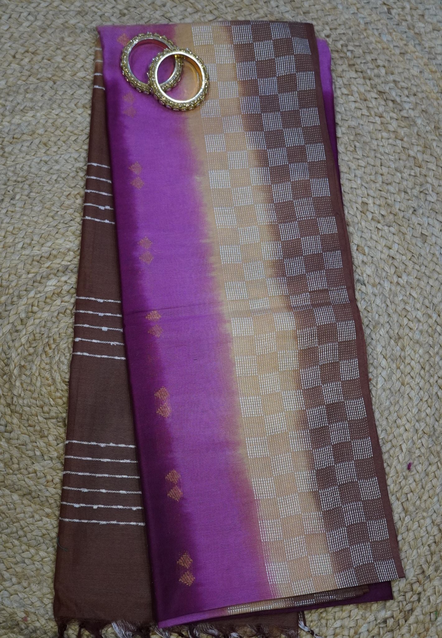 Bhagalpur Tussar-Maroon