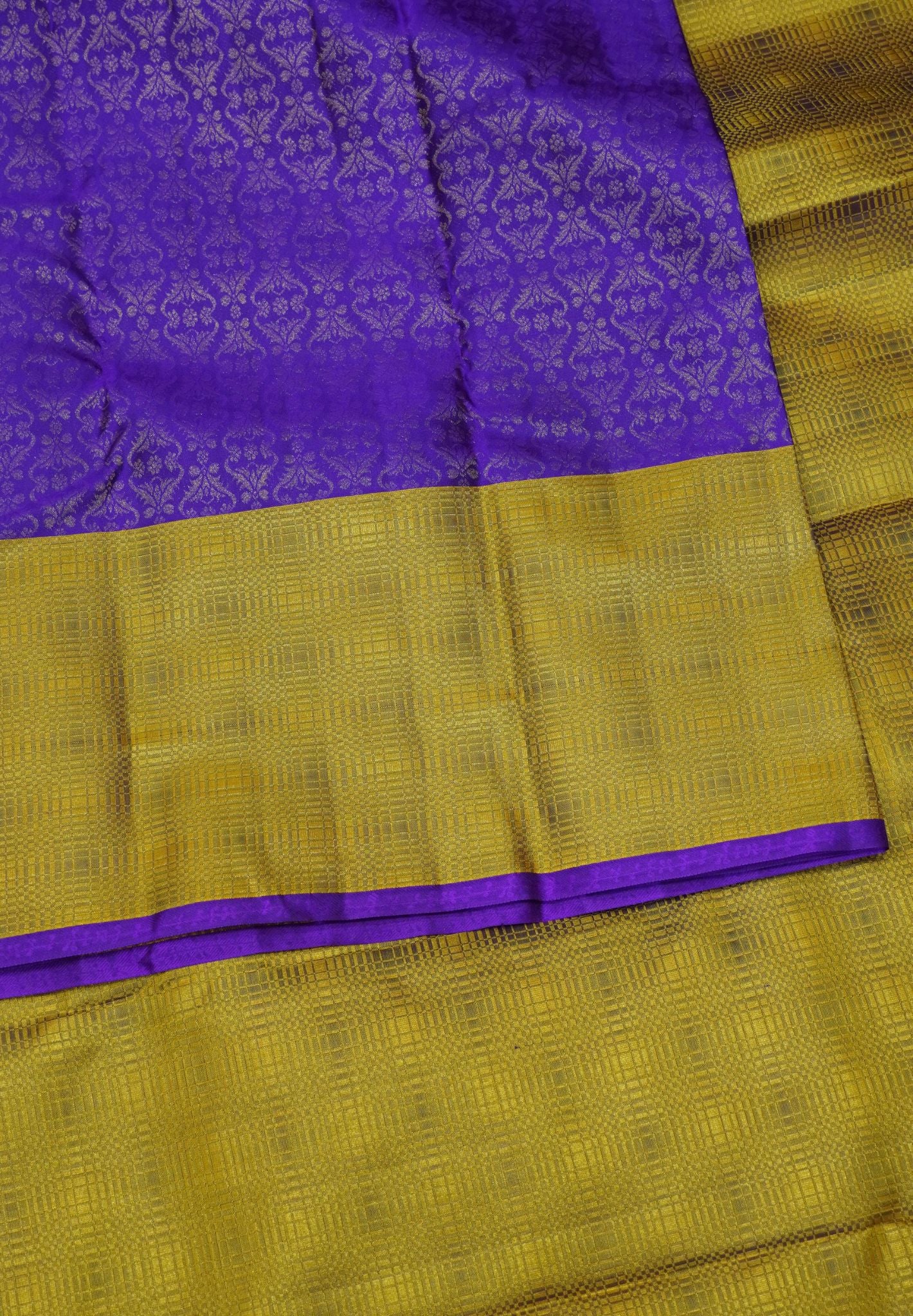 Pure Silk Saree - Full Zari Dark Purple