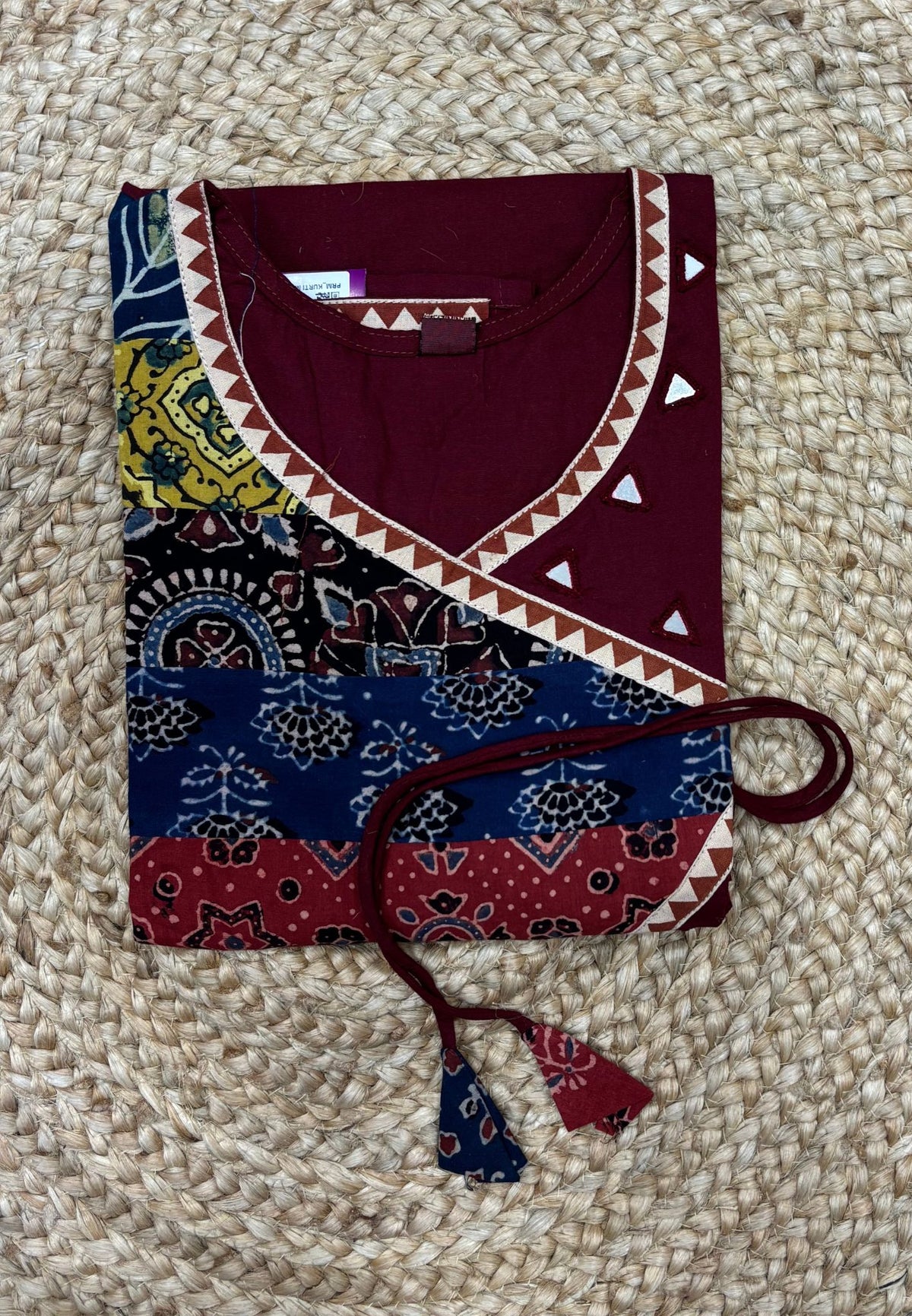 Kurti with Mirror Work