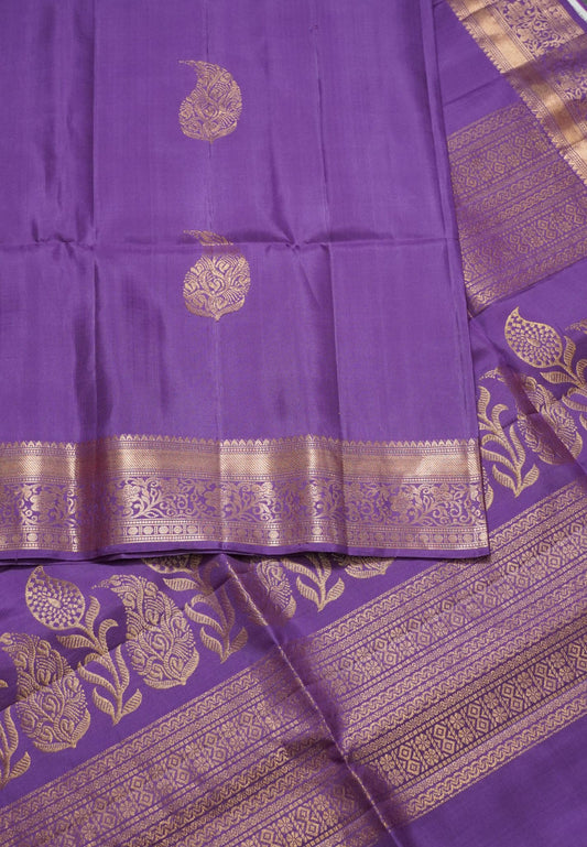 Pure Silk Saree - Dusky Violet
