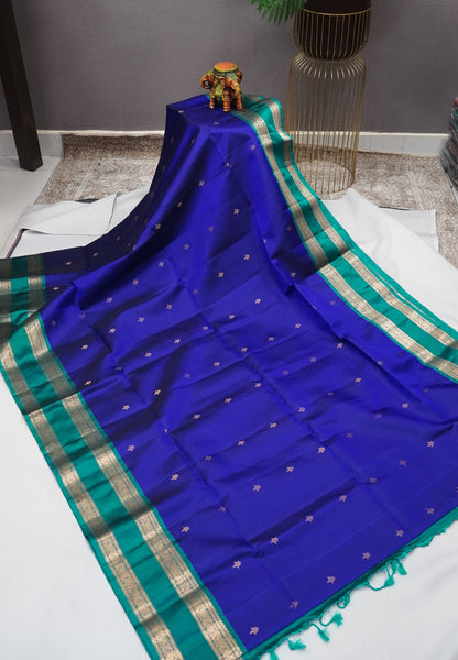 Pure Kanchipuram Soft Silk Saree - royal blue