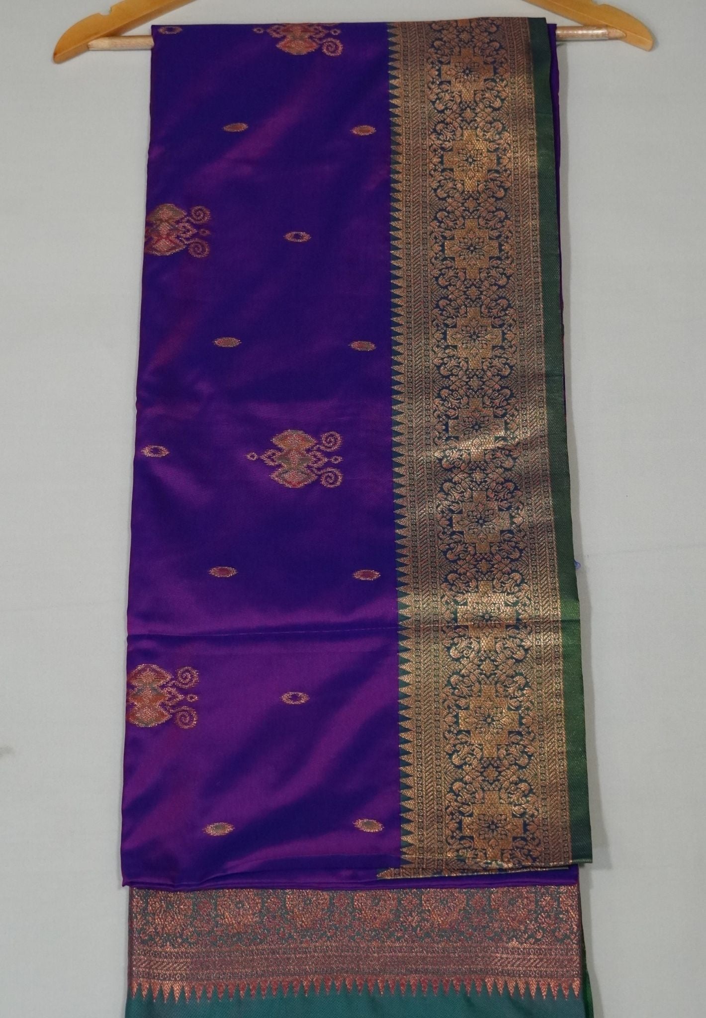 Semi Silk Saree-Purple