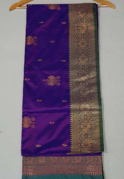 Semi Silk Saree-Purple