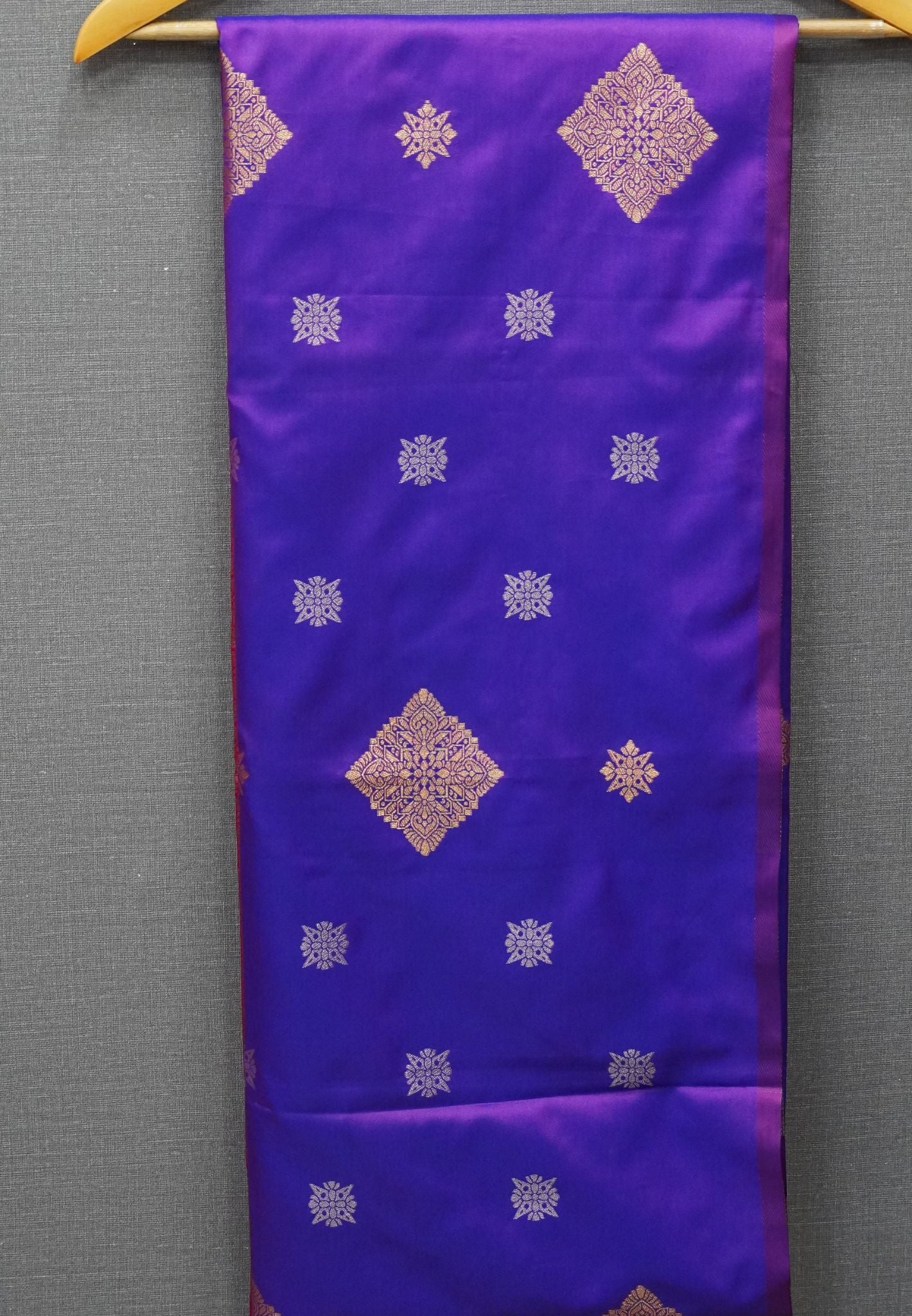 Semi Silk Saree-Purple
