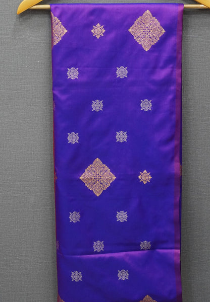 Semi Silk Saree-Purple