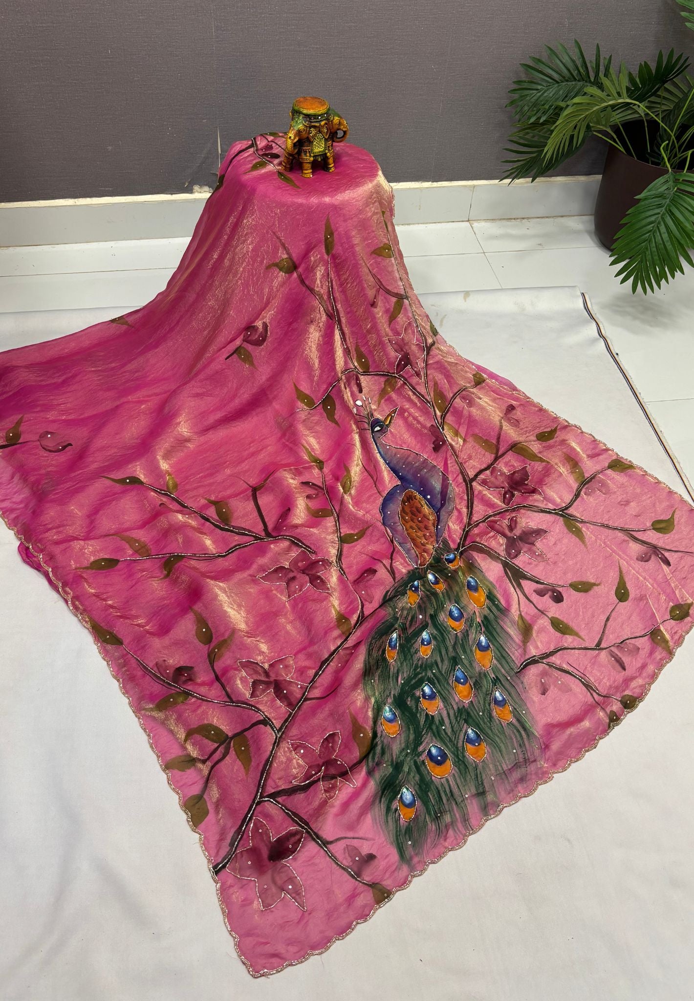 Designer Saree-Pink