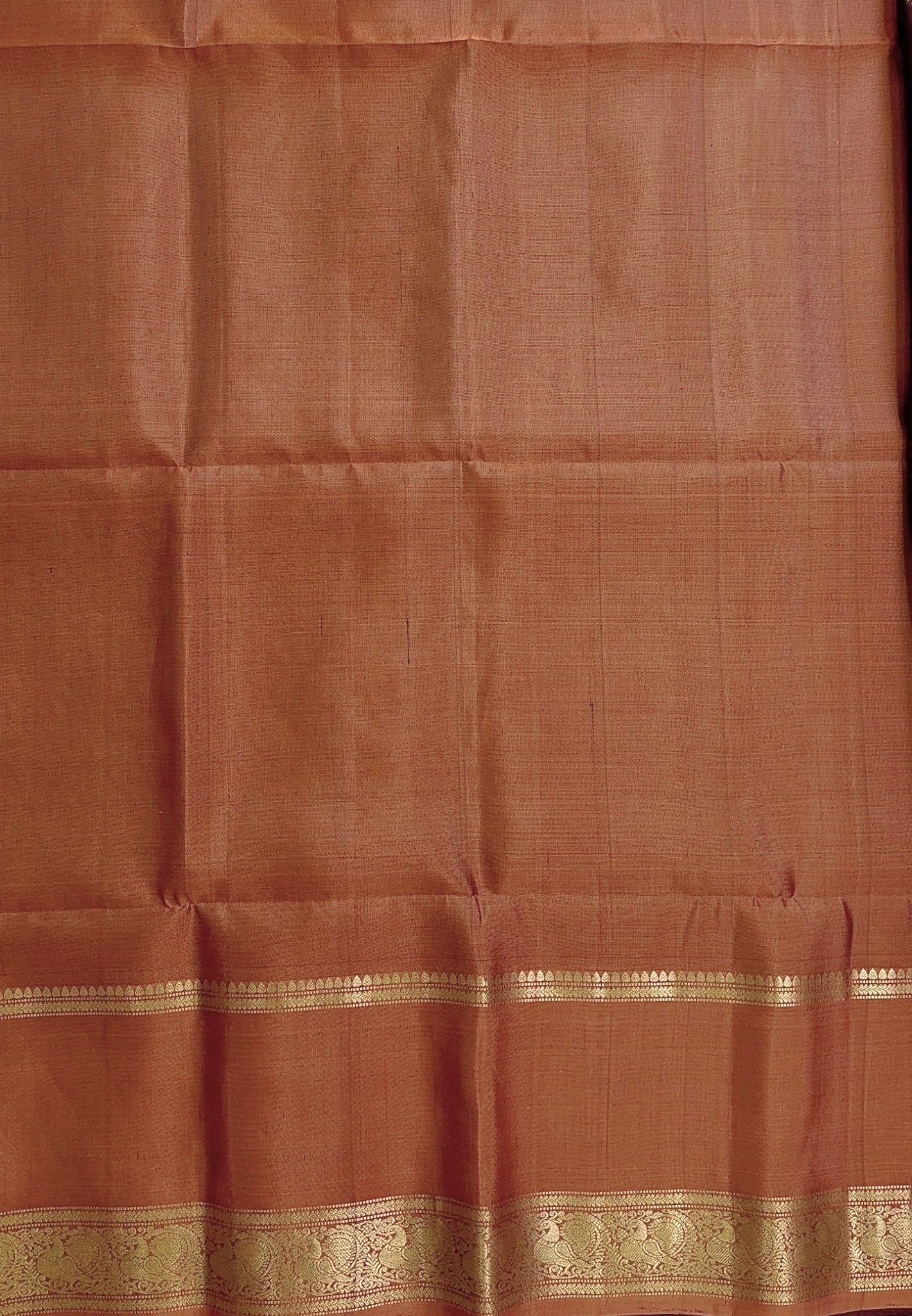Pure Silk Saree-Maroon with Contrast Retapet Border