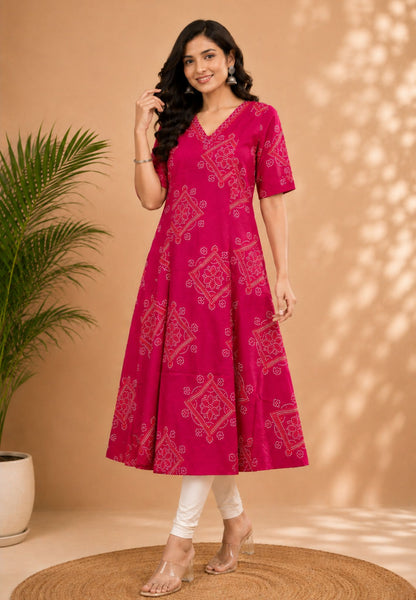 Kurti-Bandhini Pattern