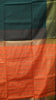 Maheswari Cotton Saree Plain-Bottle Green thumbnail