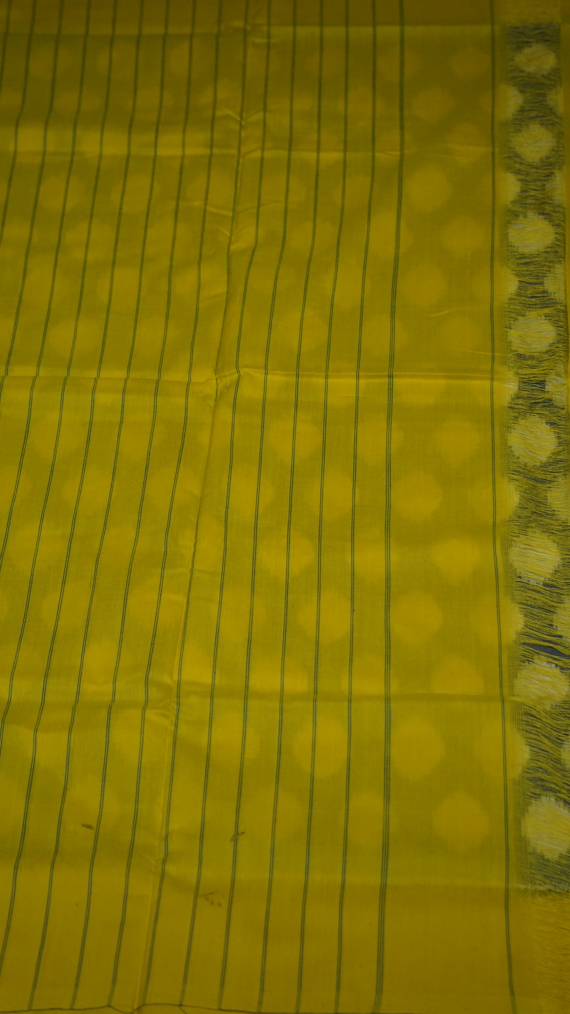 Pochampally Cotton double Ikkat Saree Light Blue - Yellow