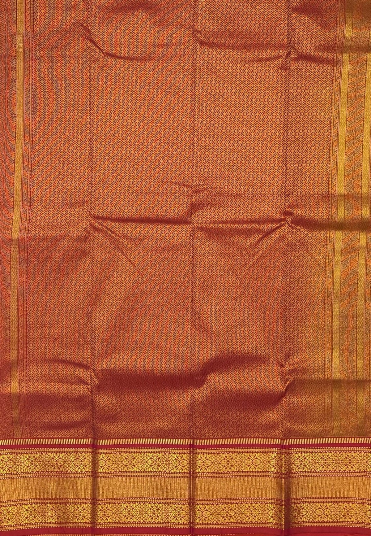 Budget Kanchipuram Saree-Mango Yellow