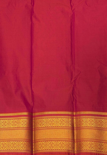 Budget Kanchipuram Saree-Mango Yellow