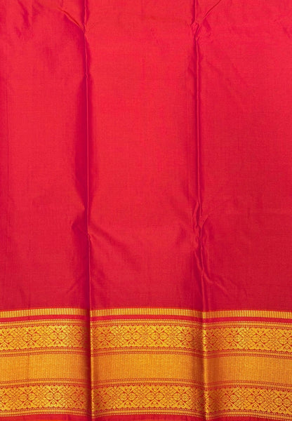 Budget Kanchipuram Saree-Grass Green