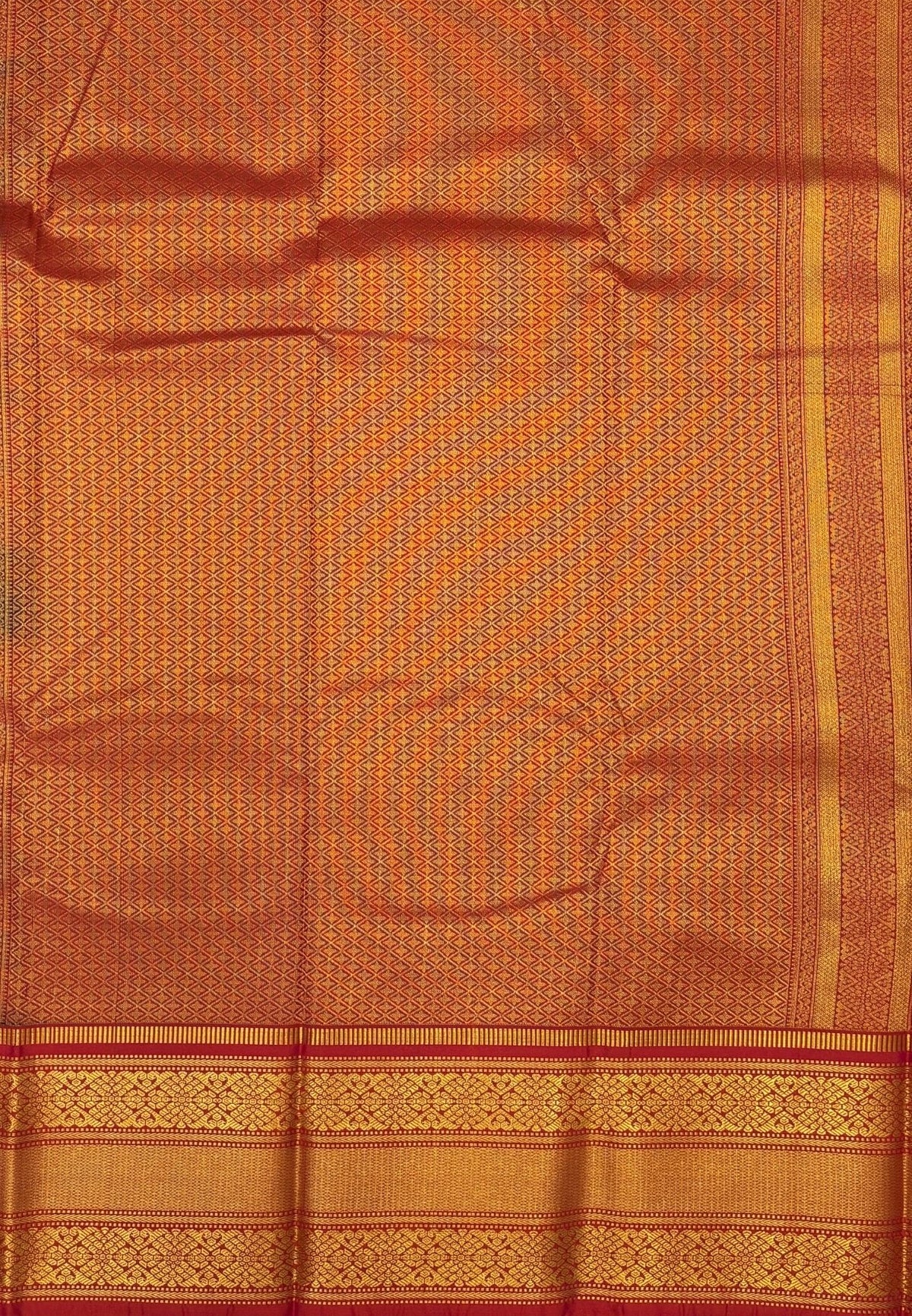 Budget Kanchipuram Saree-Bottle Green
