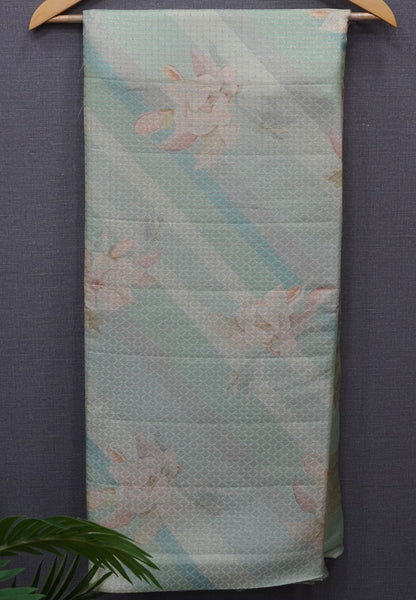 Soft Tussar Saree - Baby Blue