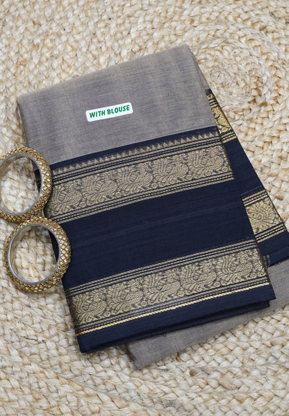 Chettinad Cotton Saree - Beige