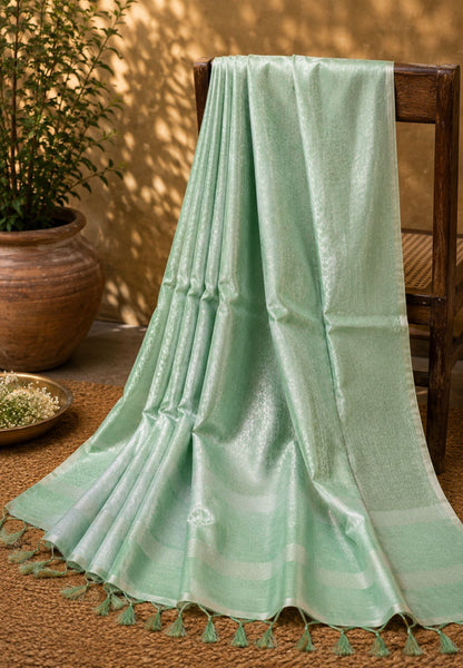 Bhagalpur Cotton Saree -Green