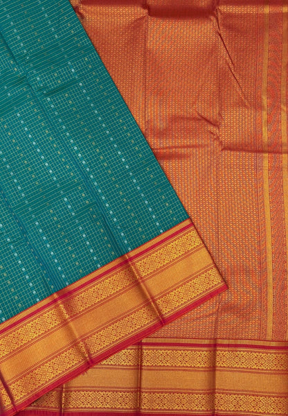 Budget Kanchipuram Saree-Ramar Green