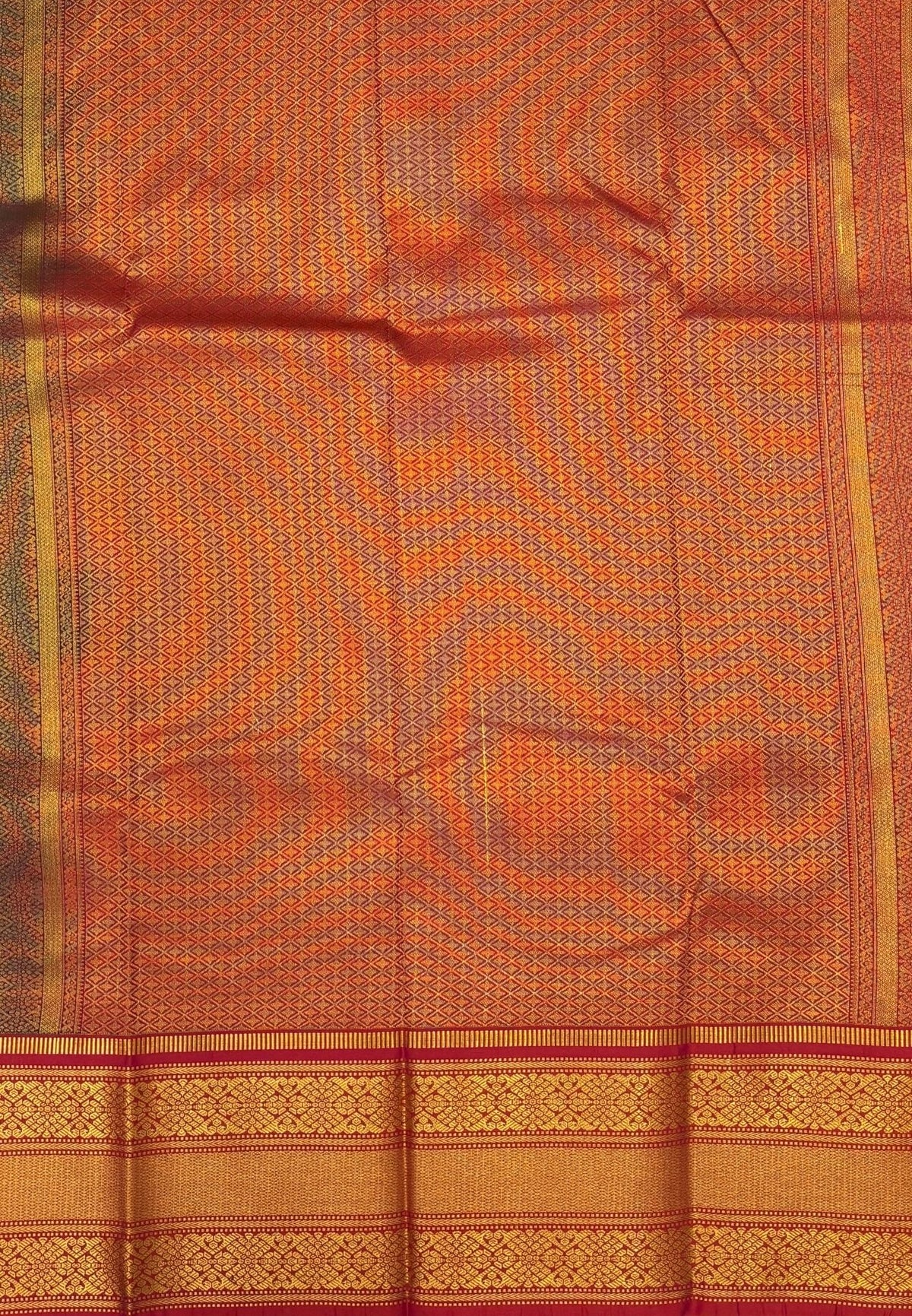 Budget Kanchipuram Saree-Ramar Green