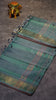 Vazhai Naaru Pattu Saree Small Border Chocolate Brown to Green thumbnail