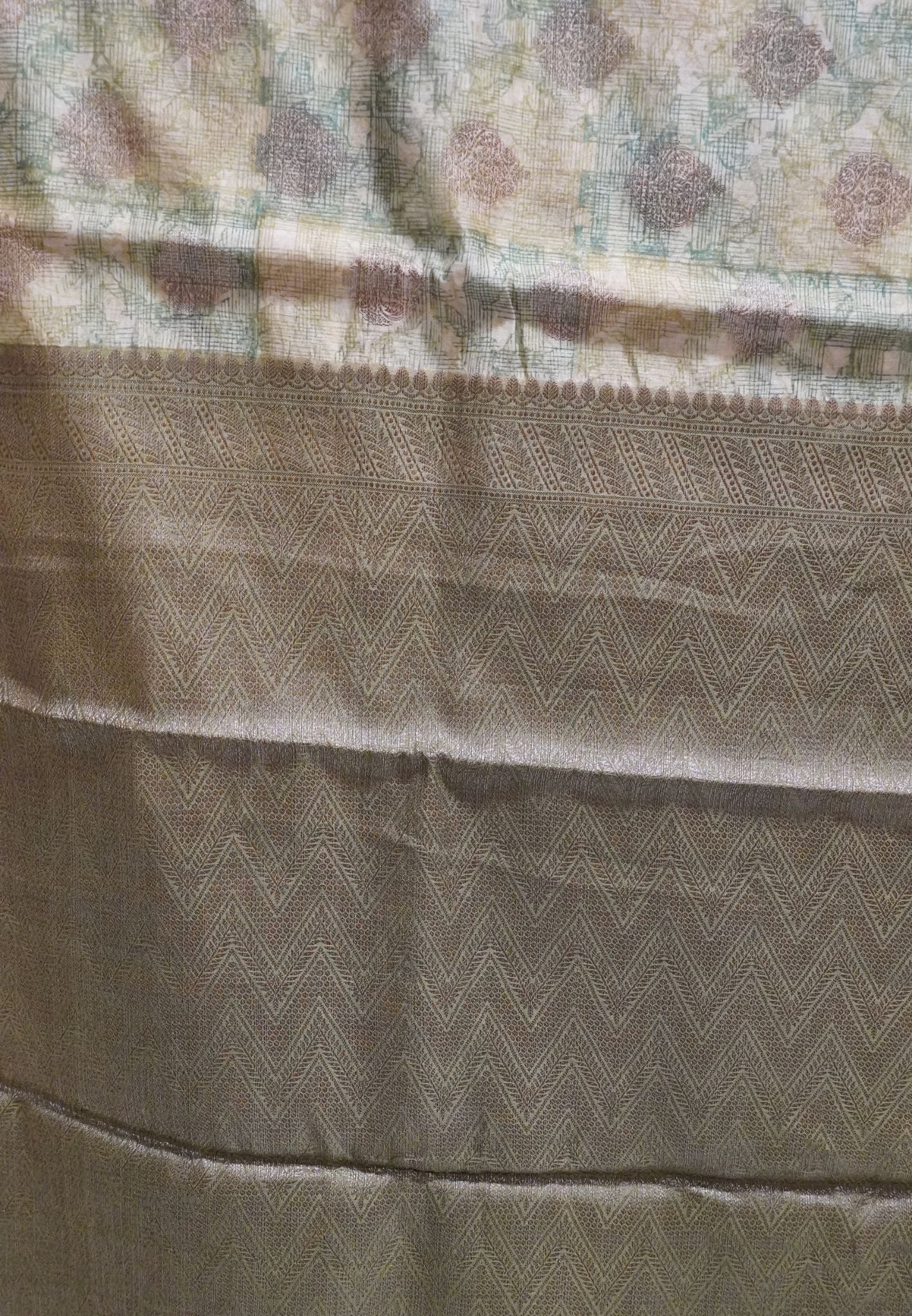 Chanderi Saree-Elachi Green