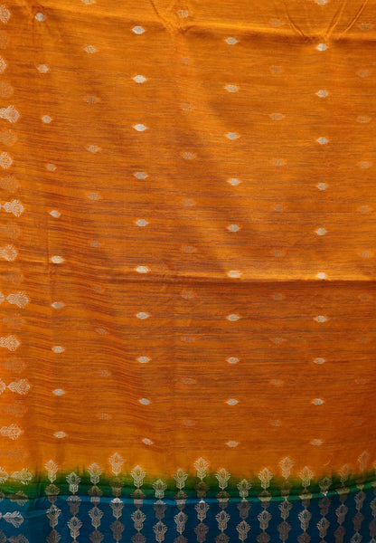 Semi  Tussar Saree - Orange