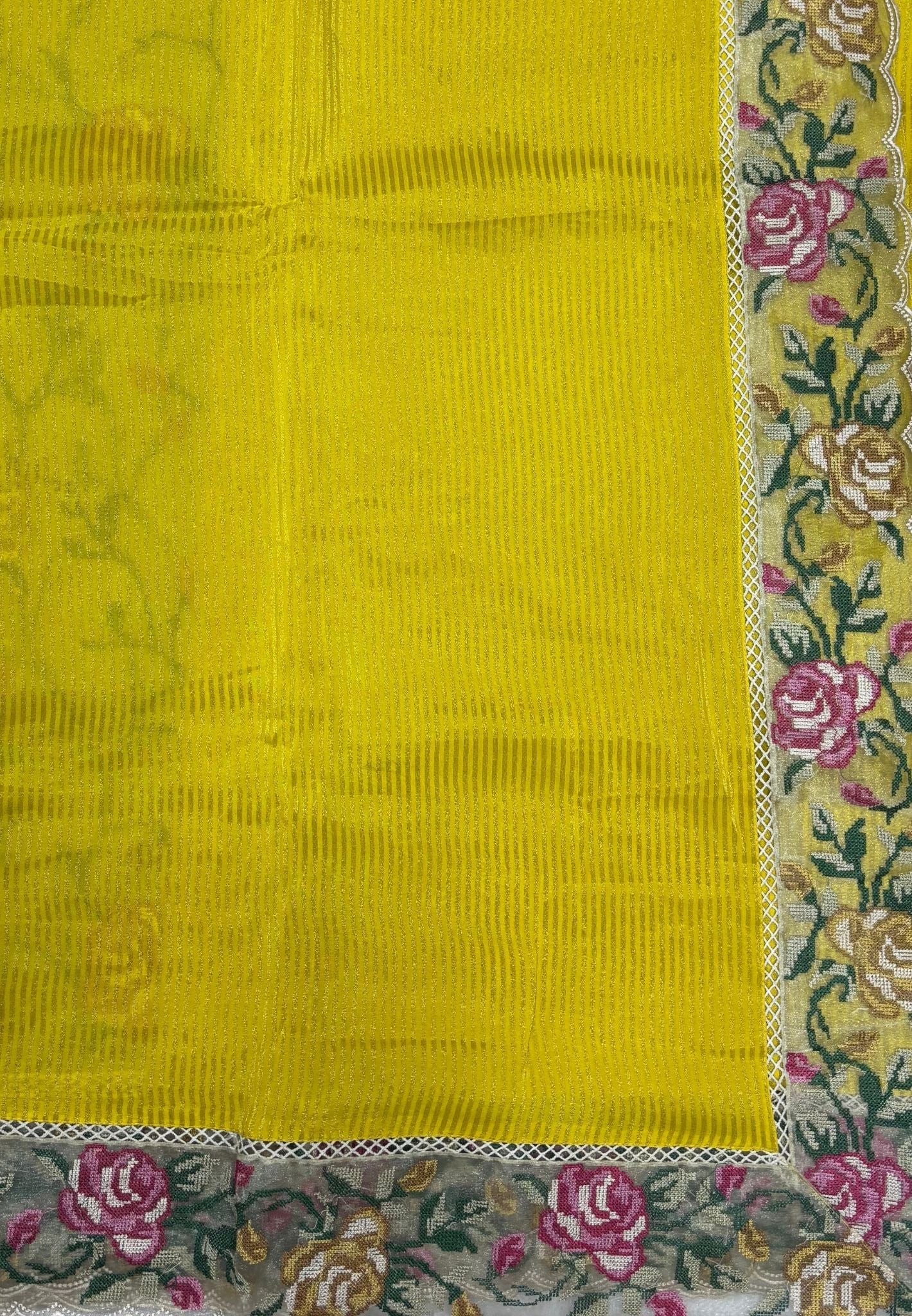Designer Saree-Yellow