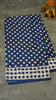 Mul Mul Cotton Saree Blue Small Dots thumbnail