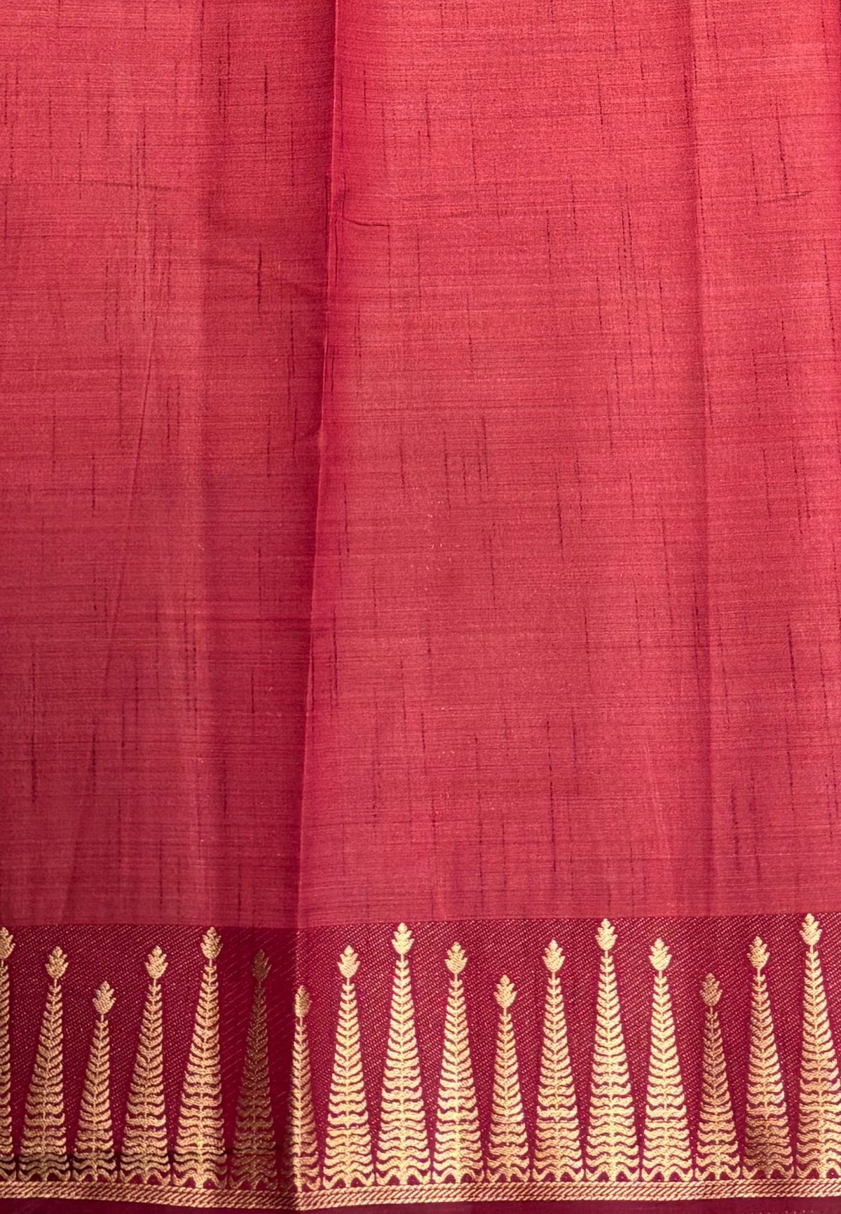 Semi Tussar Saree-Green in Traditional Striped Zari with Contrast Border