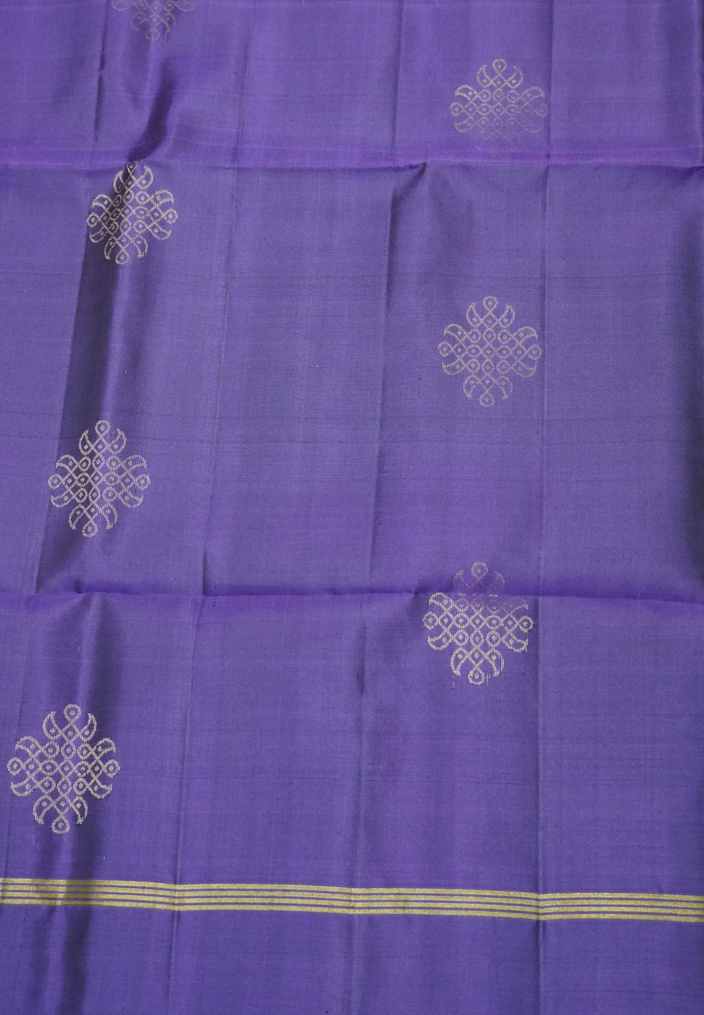 Soft Silk Saree with Kolam Weave - Wine