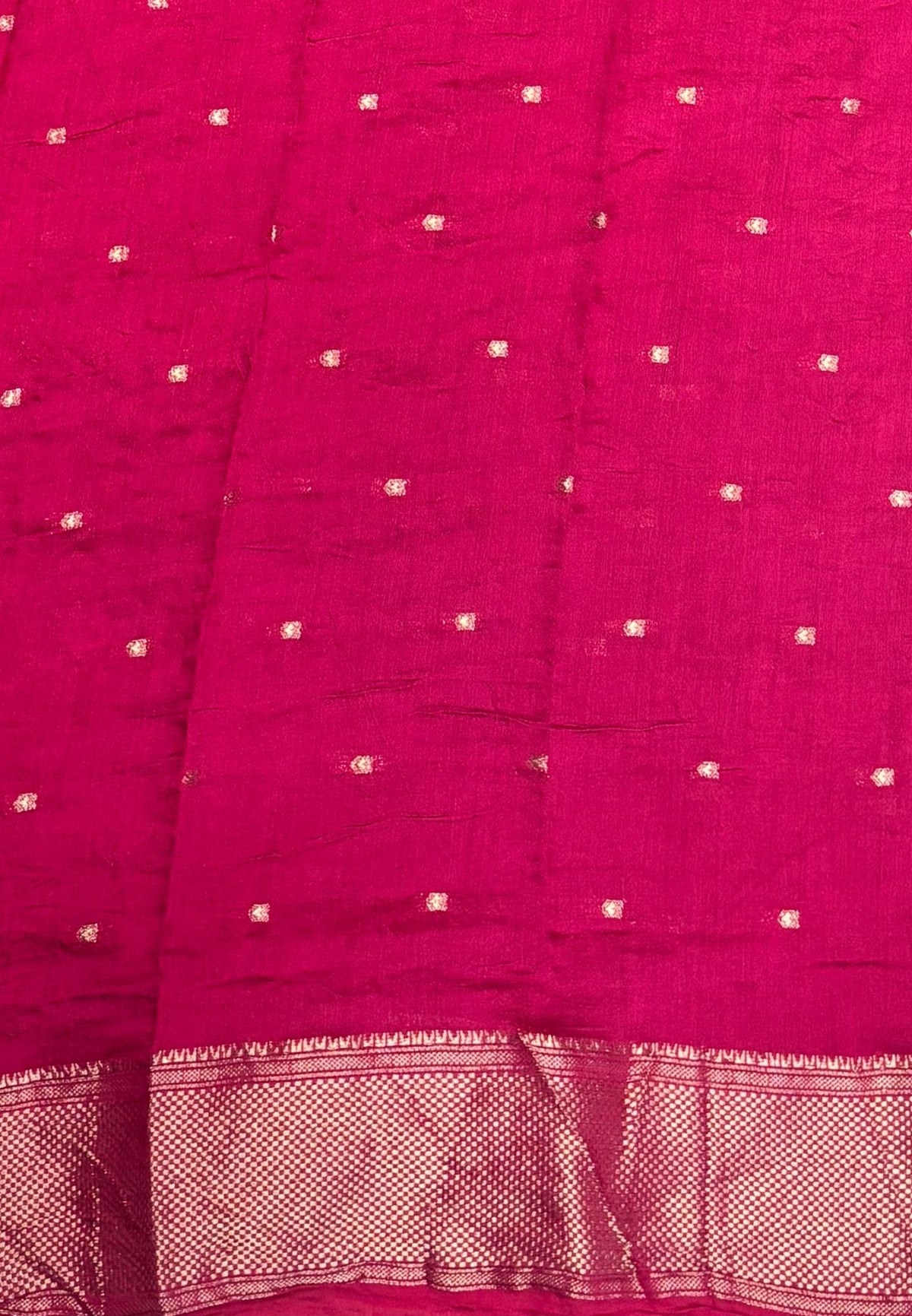 Banarasi Bandeji Saree-Wine in Horizontal Stripe Zari with Contrast Border
