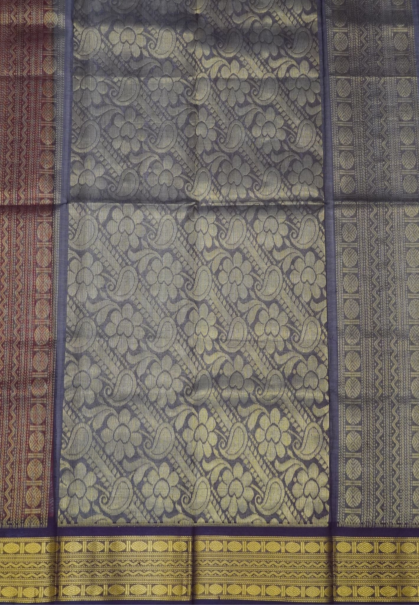 Pure Silk Cotton Saree- Palum Pazhamum Small Checks