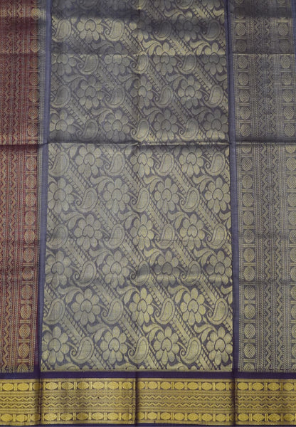 Pure Silk Cotton Saree- Palum Pazhamum Small Checks