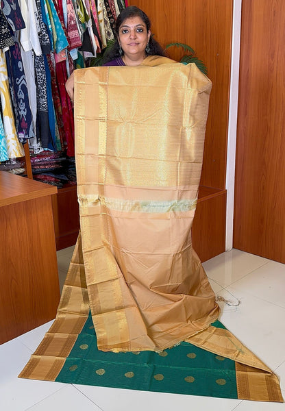 Budget Kanchipuram Silk Saree-Green