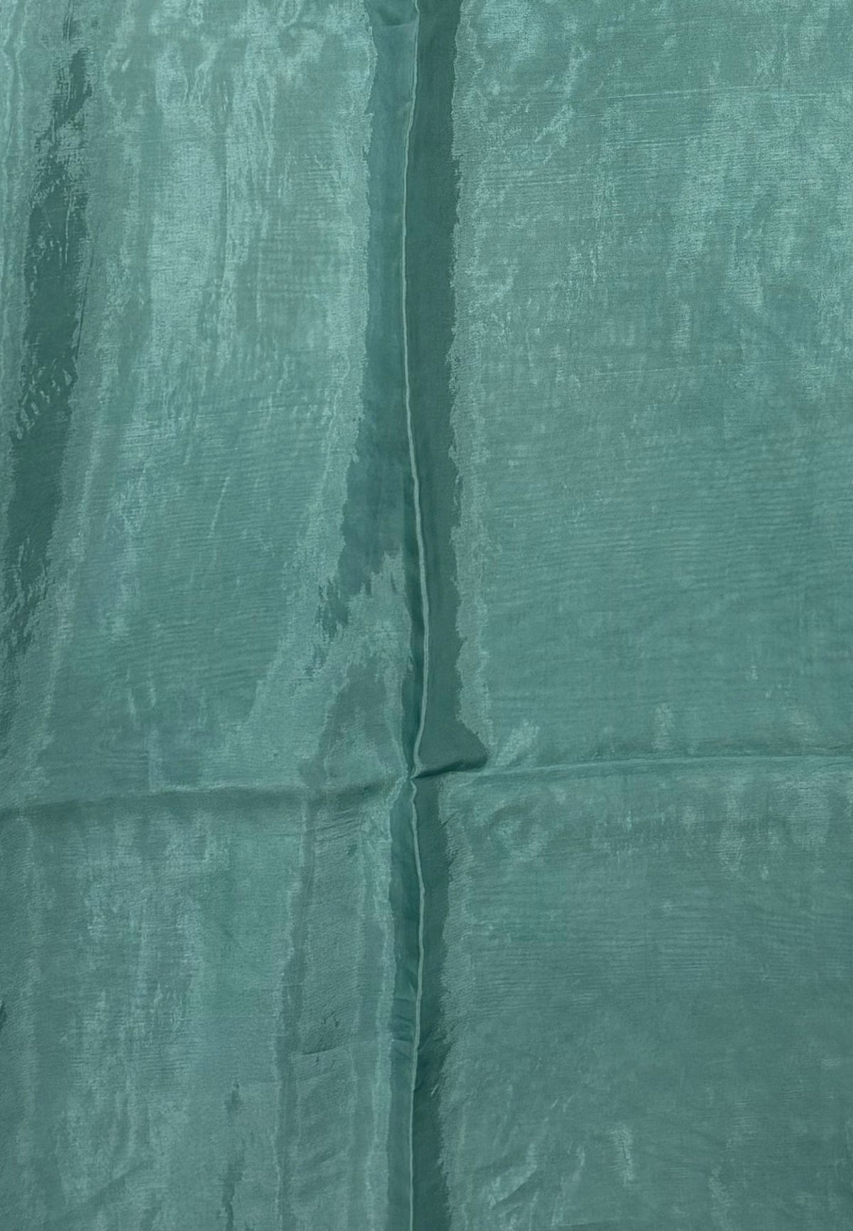 Banarasi Crepe Saree-Sea Blue In Deer Motif Zari Border