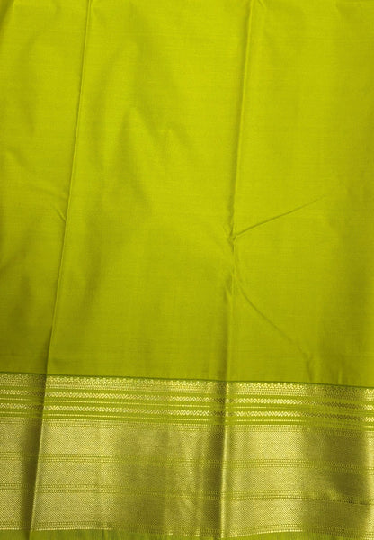 Budget Kanchipuram Saree-Red with Contrast Border