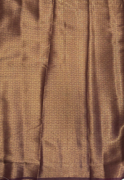 Bamboo Silk Saree-Mustard-Brown Retpet Border