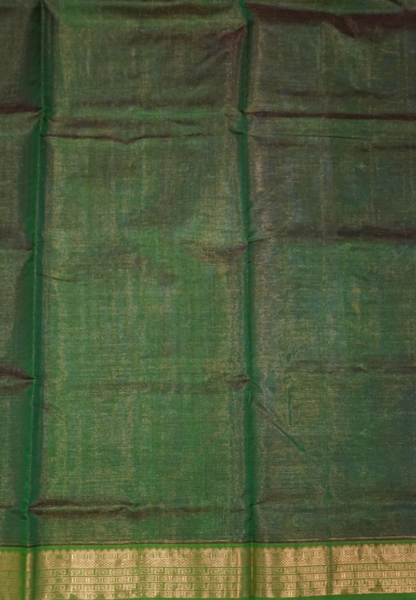 Pure Silk Cotton Saree-Brown with Contrast Border in Vairaoosi
