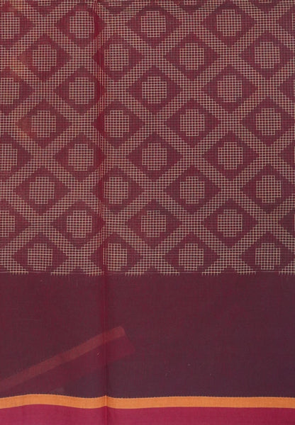 Cotton Saree-Maroon in Thread Work