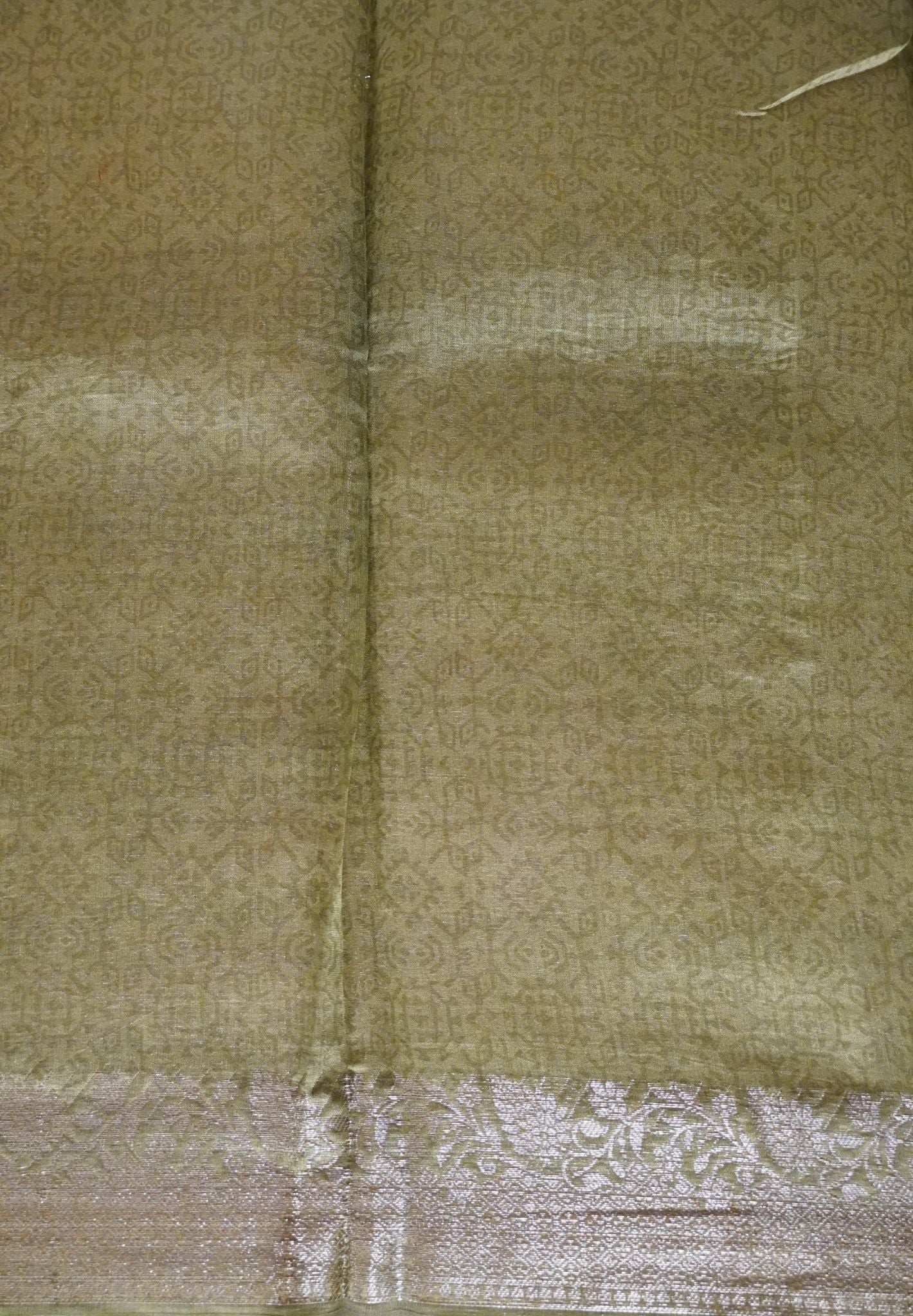 Chanderi Saree-Elachi Green