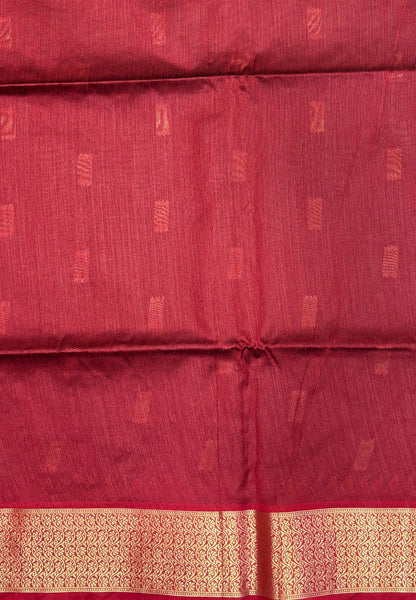 Raw Silk Saree-Black In Brocade Floral Panel Border