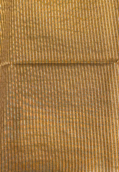 Semi Tussar Saree-Wine in Tower Pattern Border