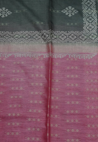 Bhagalpur Cotton Saree- Sequence Work Grey