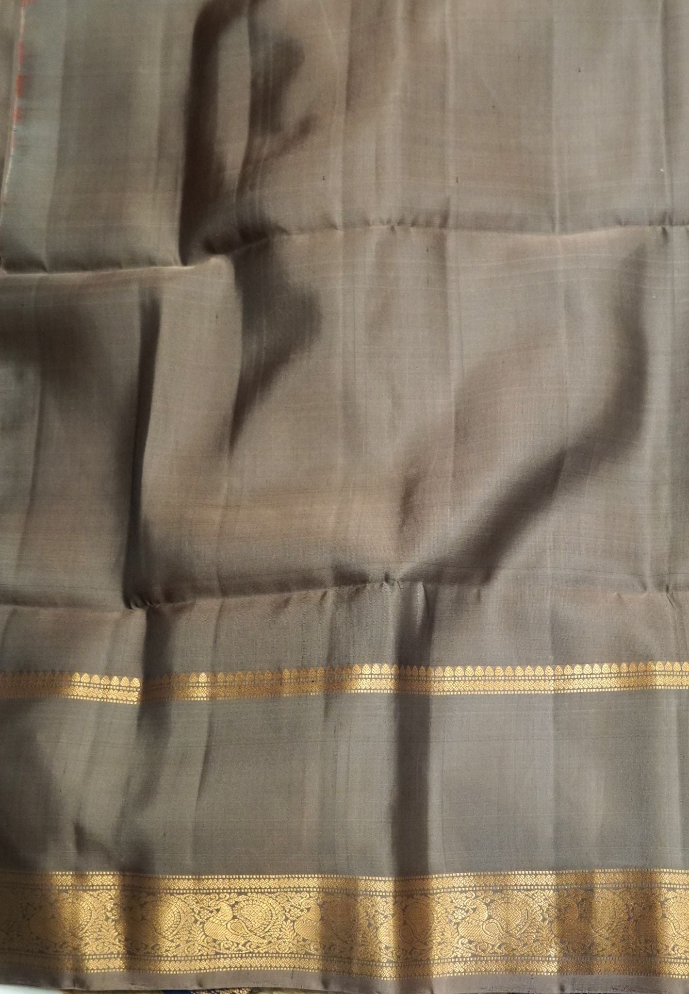 Pure Kanchipuram Silk Saree - Royal Blue with Rettapet Border