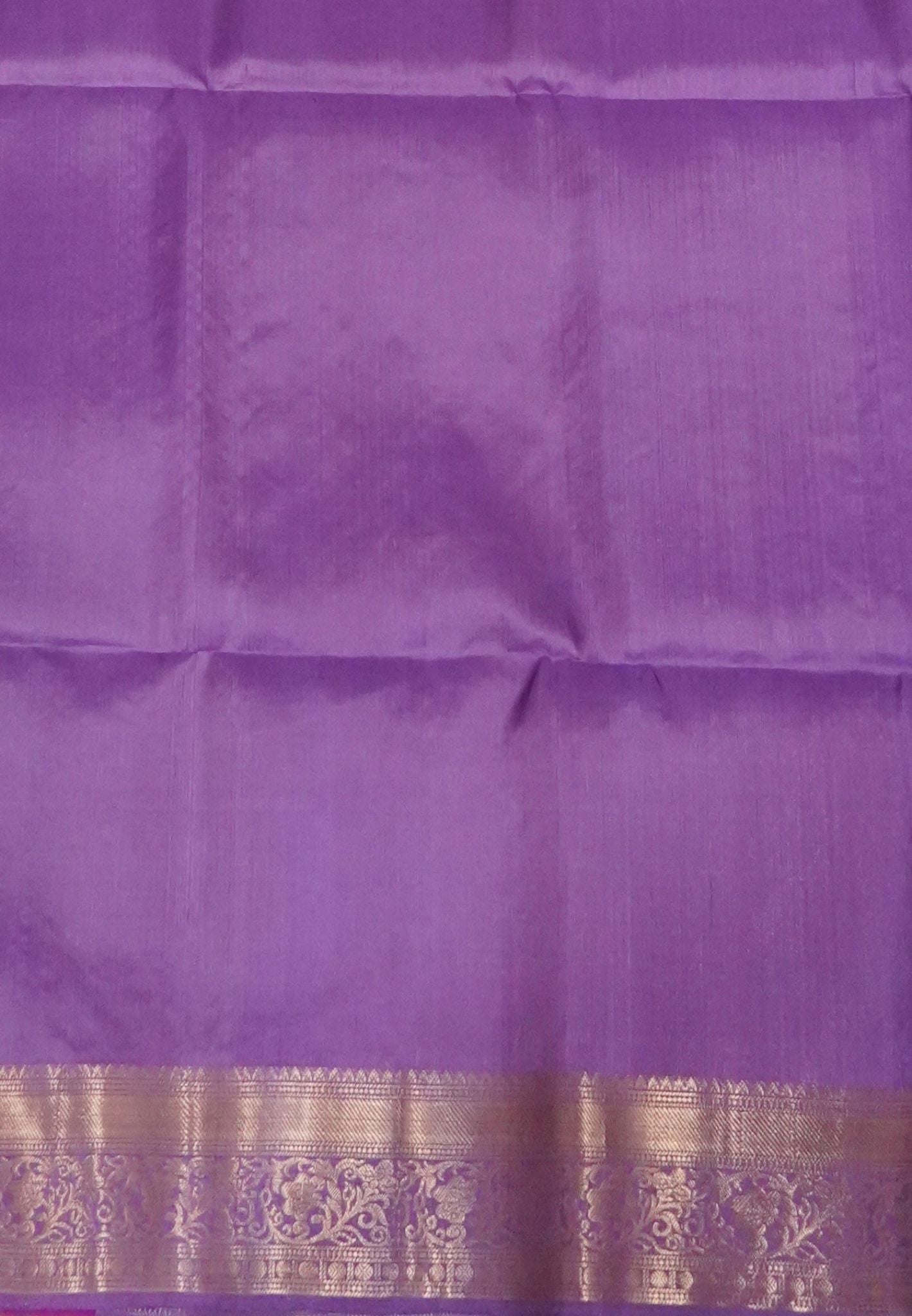 Pure Kanchipuram Silk Saree-Lavender with Paisley Motifs
