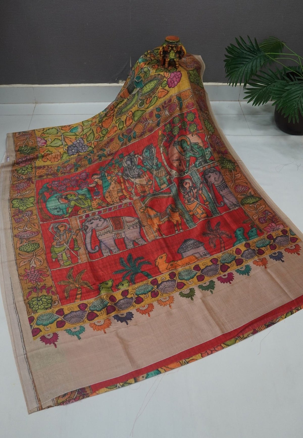 Premium Silk Saree-Yellow