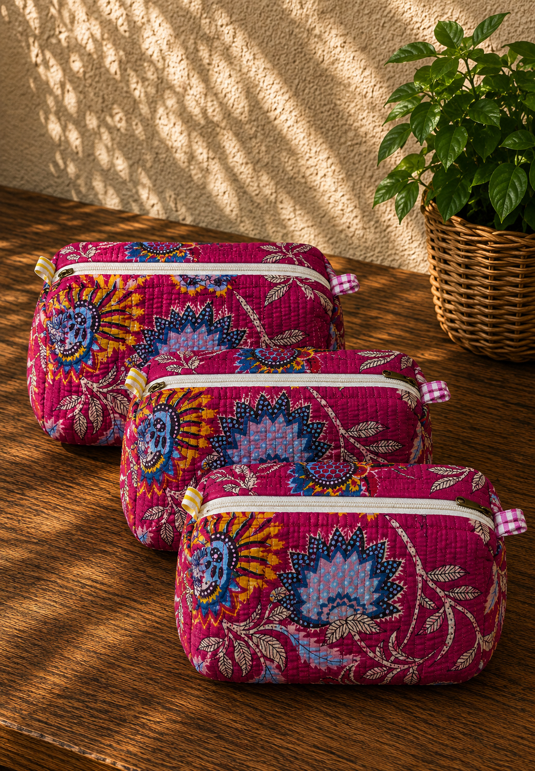 Combo Pouch Set -Pink