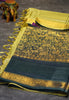 Vazhai Naaru Pattu Saree Vanasigaram Dark Elephant Grey to Green thumbnail