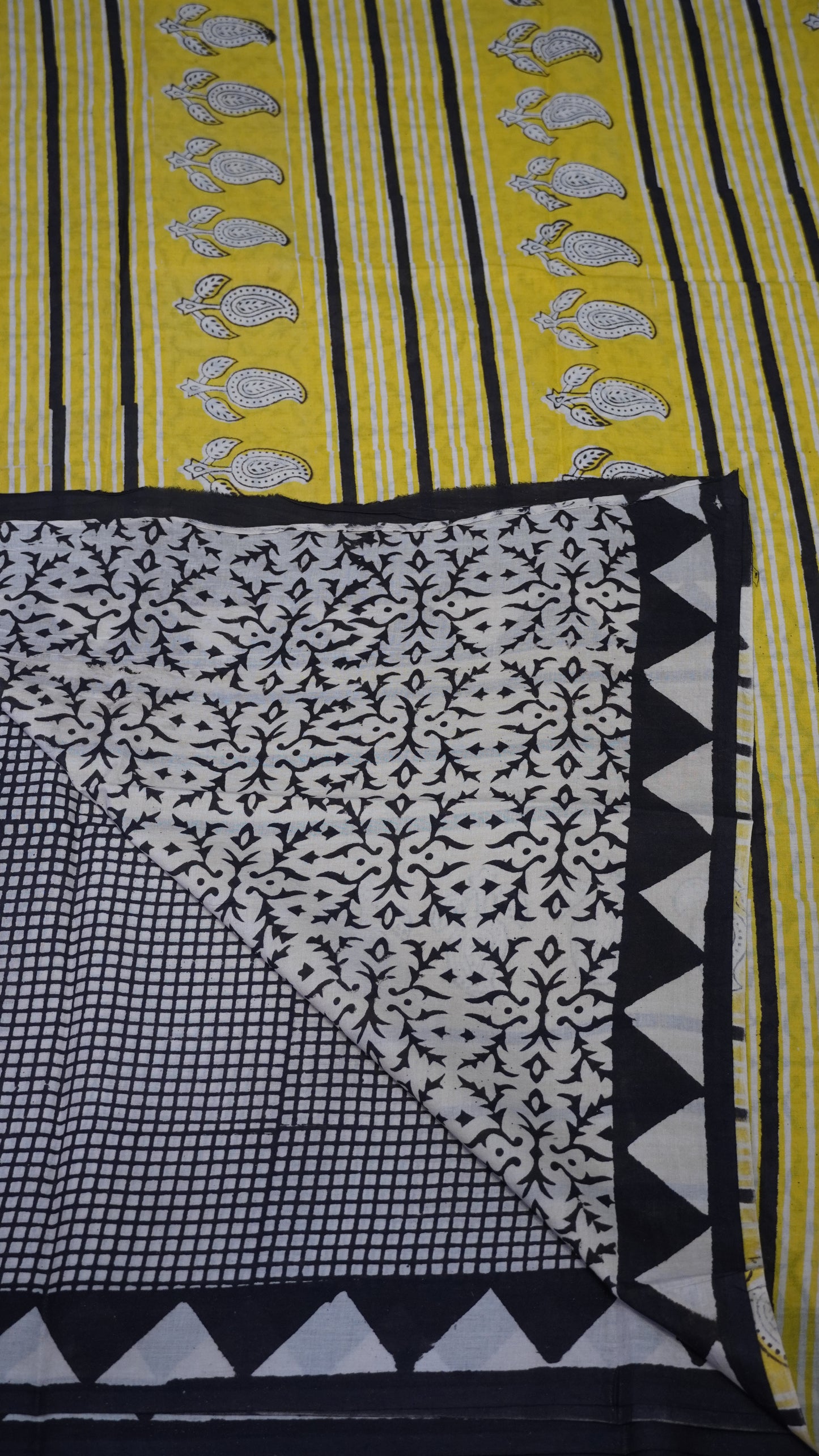 Mul Mul Cotton Saree Checks
